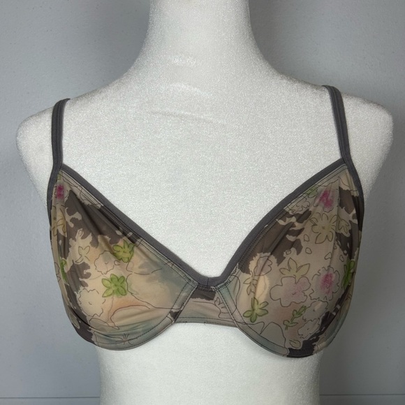 Calvin Klein Floral Sheer Bra. Size 34C - Picture 2 of 5